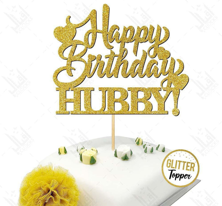 Happy Birthday Hubby Cake Topper