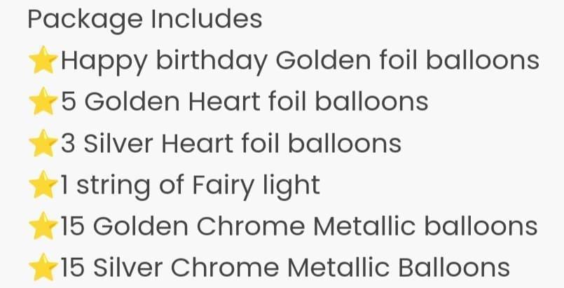 Happy Birthday Chrome Balloons, (Pack Of 115)